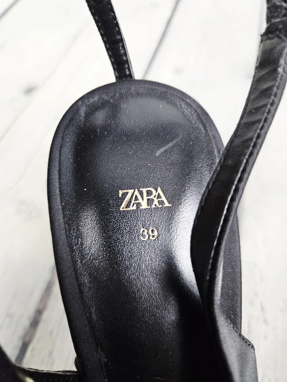 ZARA | platform closed toe ankle strap slingback high heels - Picture 14 of 15